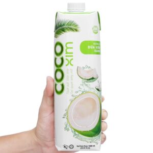 Nước Dừa Đóng Hộp Vị Xiêm Xanh CoCoXim Thùng 12 Hộp x 1000ml