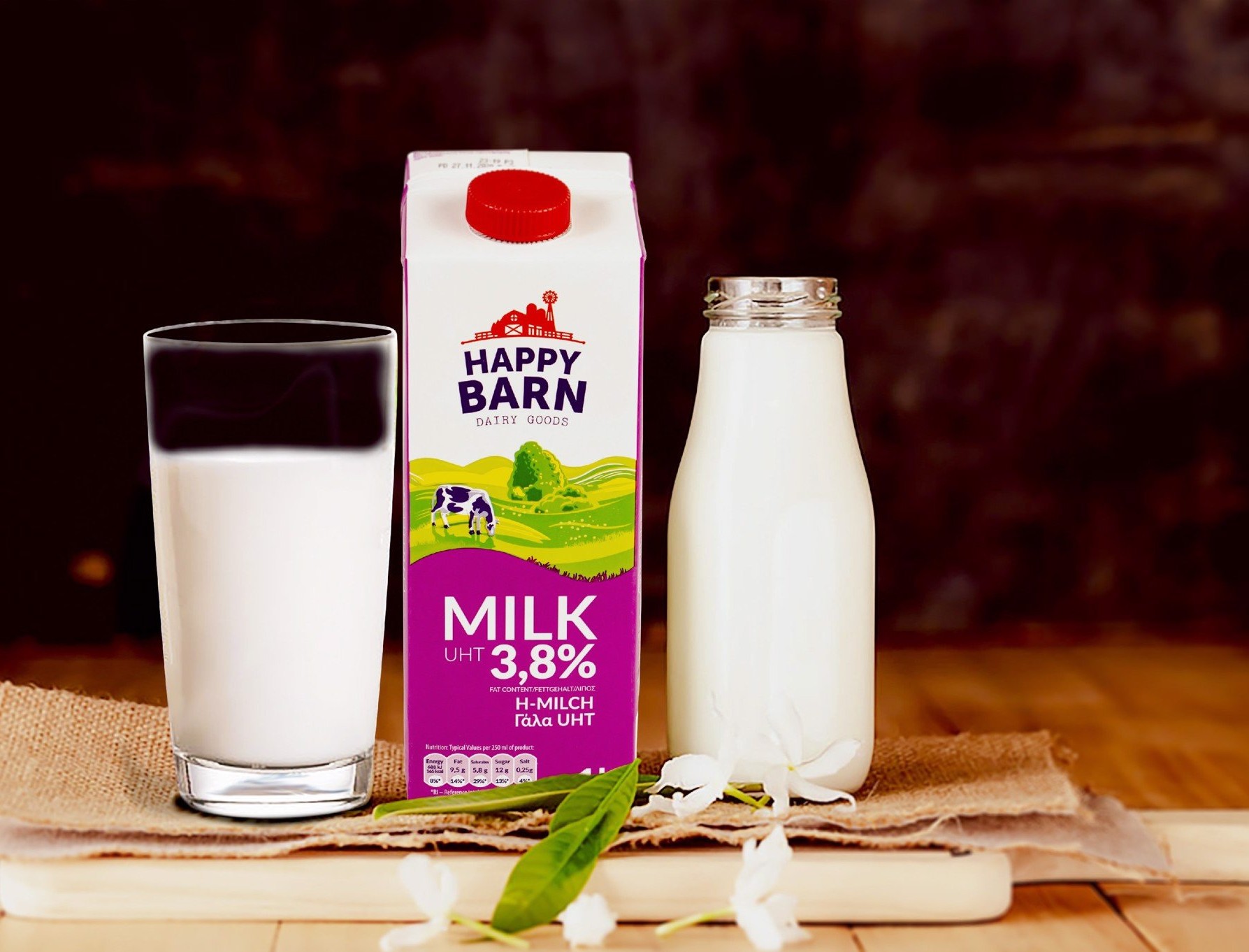  Sữa tươi Happy Barn 3.8% 1L