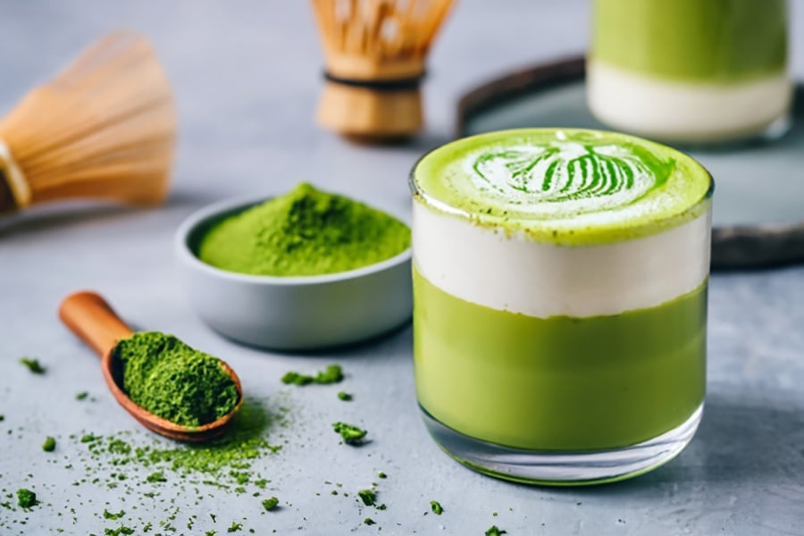món latte matcha