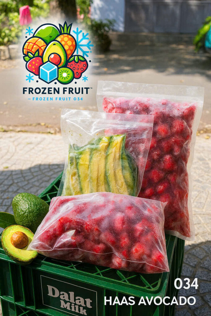 Trái Cây Đông Lạnh Xoài Cát Chu và Dâu Tây Đà Lạt