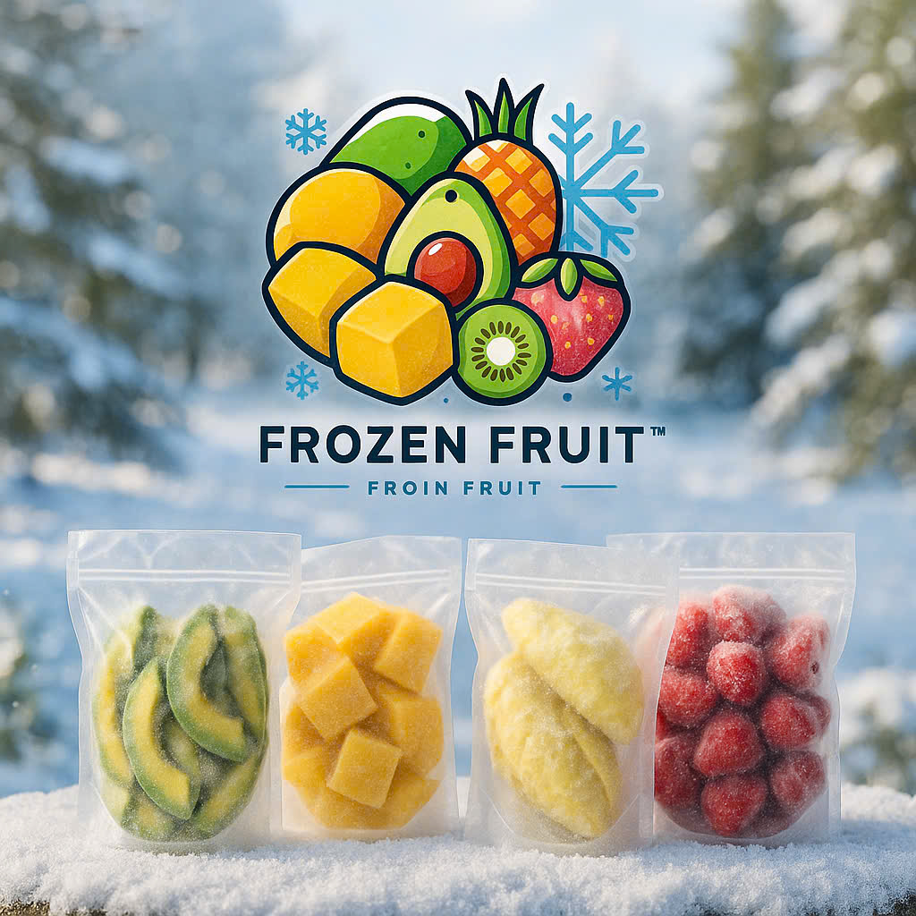 Trái Cây Đông Lạnh Xoài Cát Chu và Dâu Tây Đà Lạt