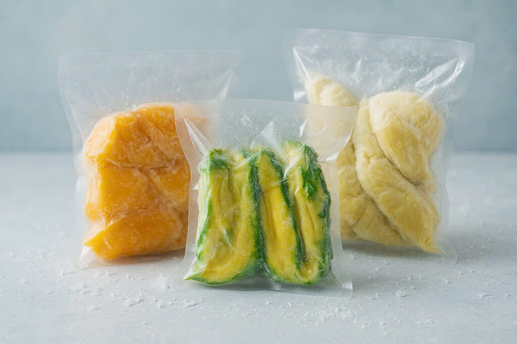 Trái Cây Đông Lạnh Xoài Cát Chu và Dâu Tây Đà Lạt